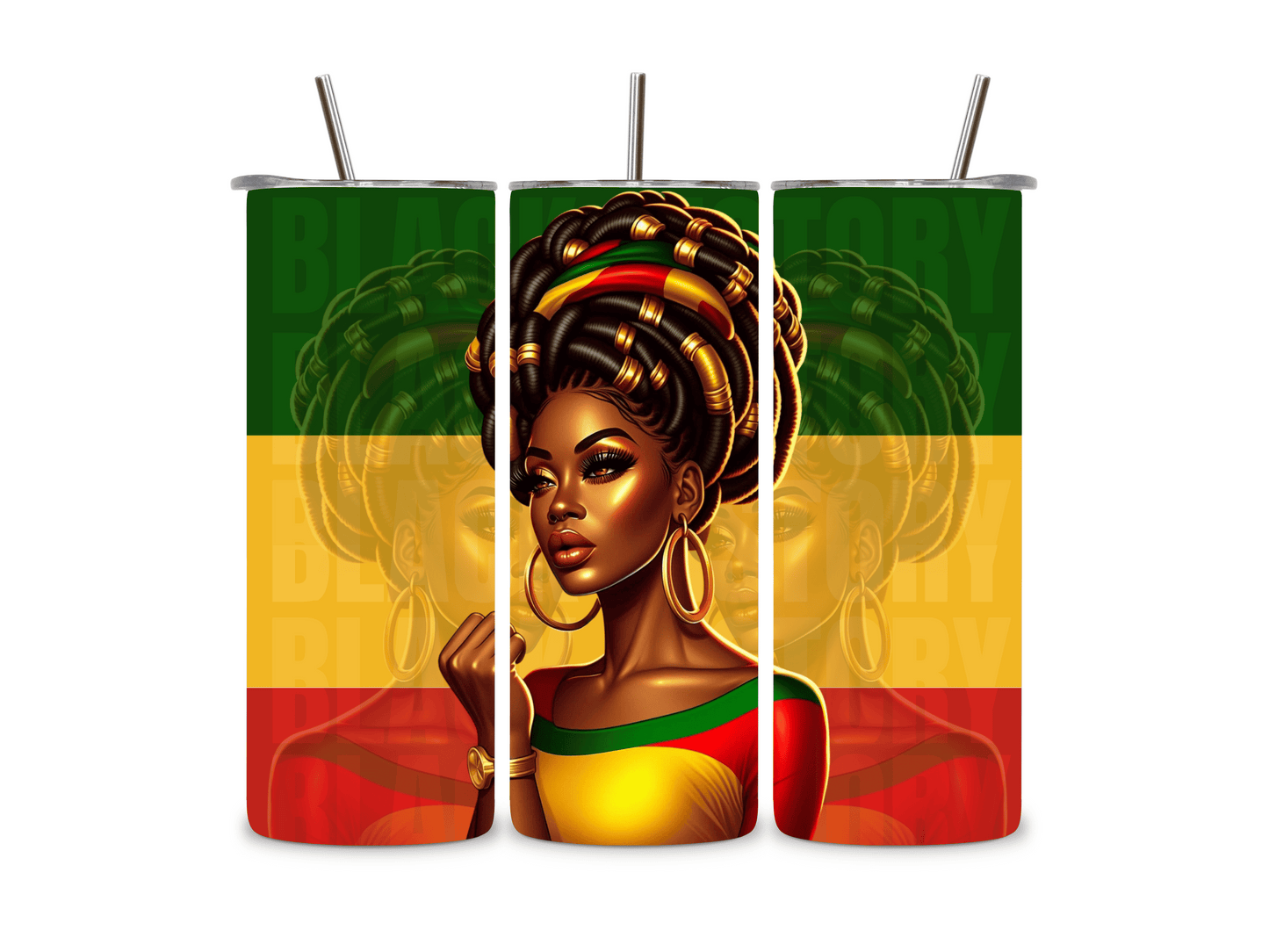 Strong, Beautiful & Melanated 20 oz Tumbler | Black History