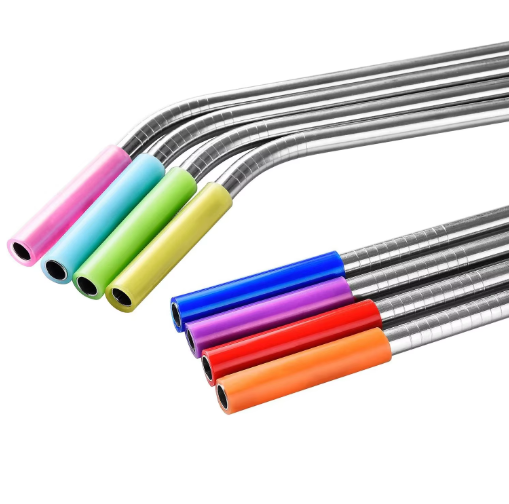 Silicone Straw Tips | 7-Pack Multicolors