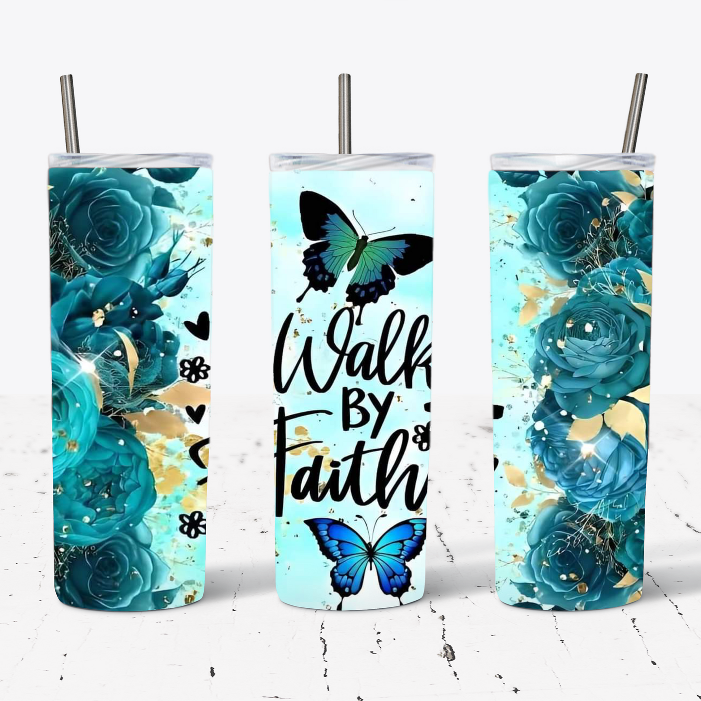 Walk By Faith It 20 oz Tumbler