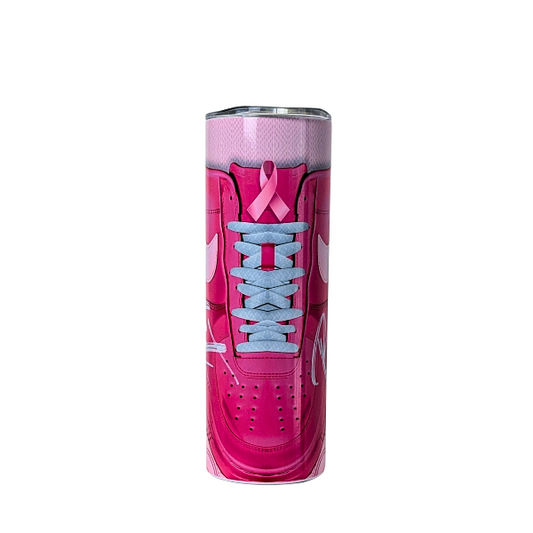 Fight Cancer & Believe Pink Sneaker | 20 oz Tumbler