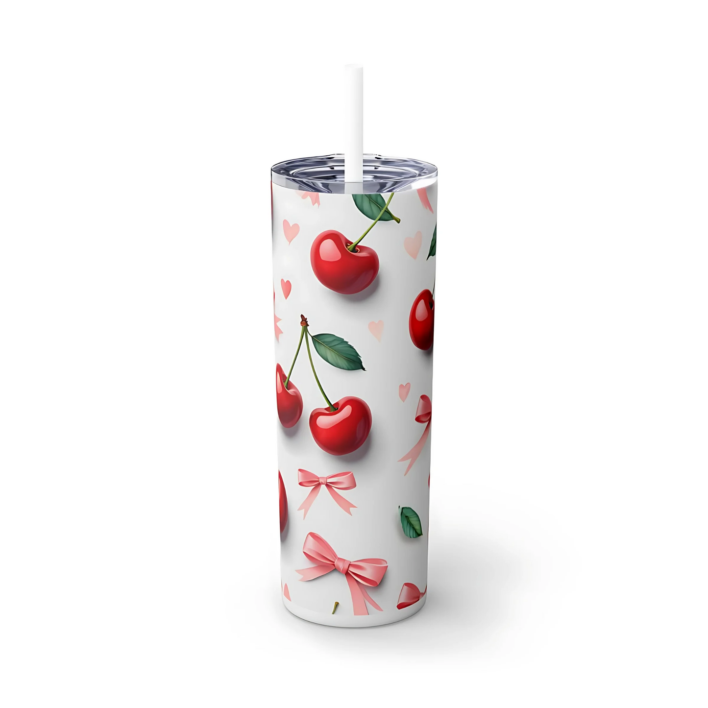 Summer Cherries and Bows Tumbler
