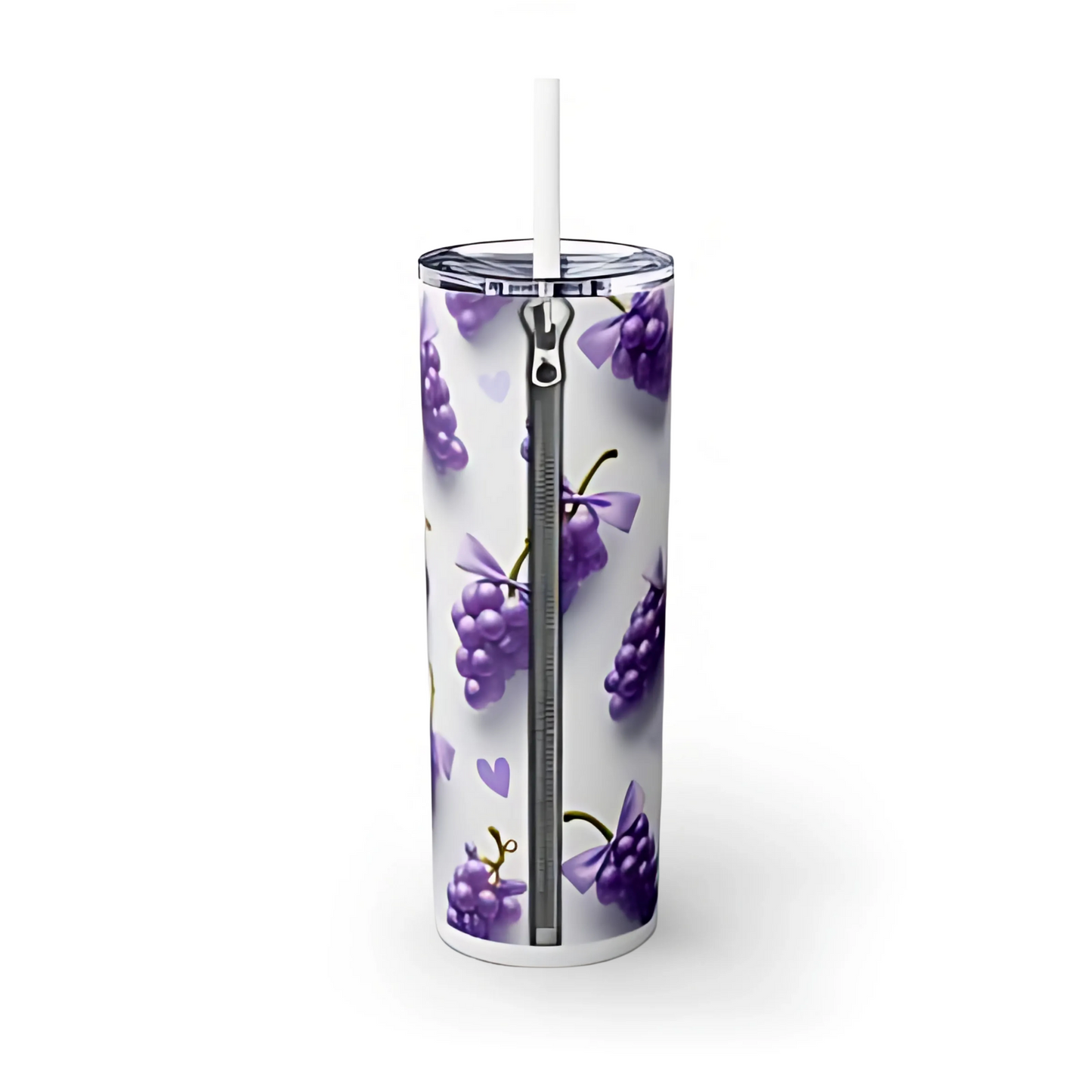 Summer Grapes and Hearts Tumbler