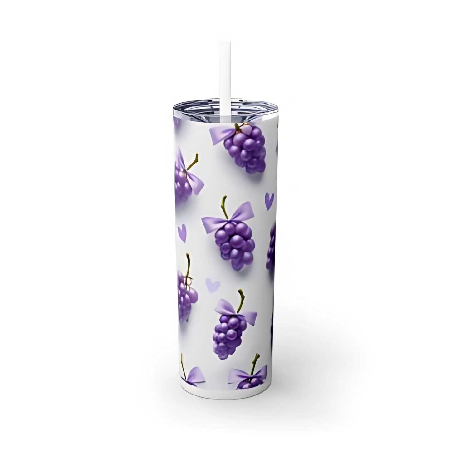 Summer Grapes and Hearts Tumbler