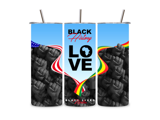 Black History Love 20 oz Tumbler
