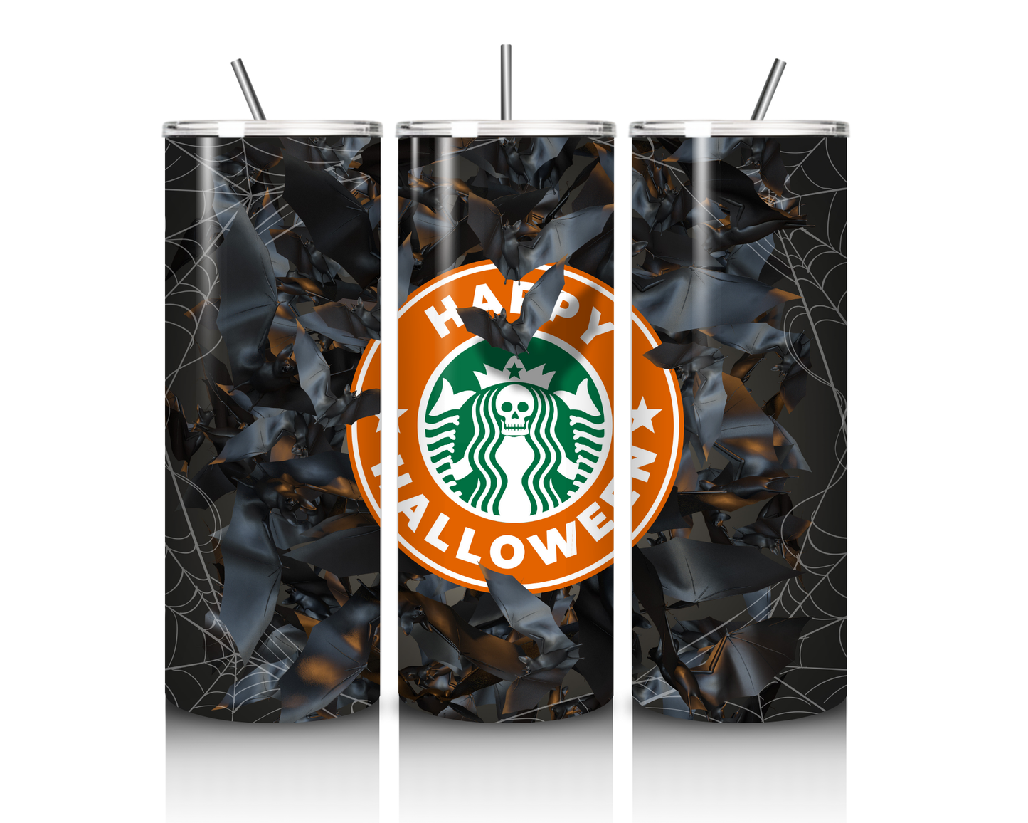 Bats and Coffee Halloween | 20 oz Tumbler