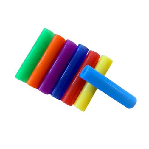 Multicolor straw toppers