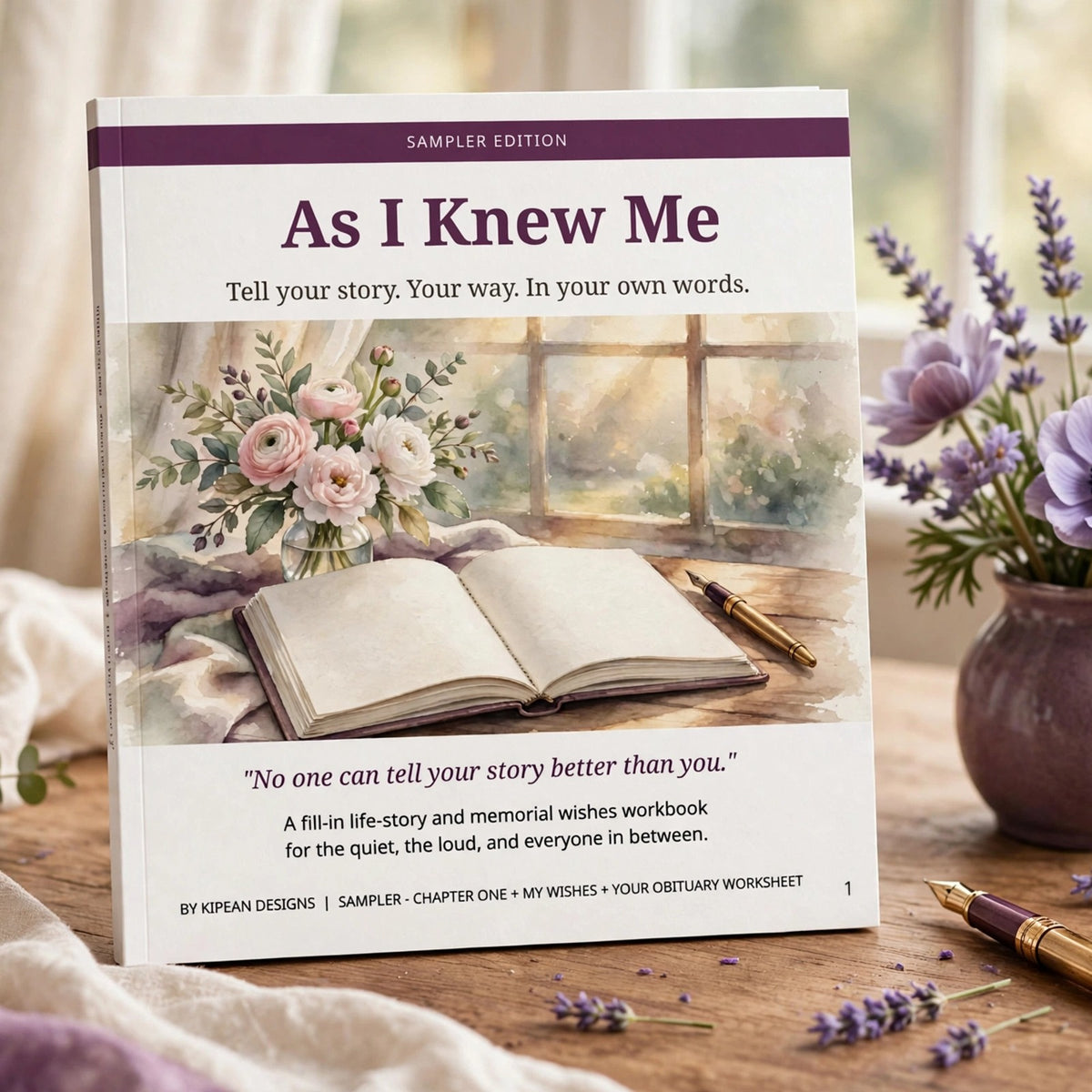 As I Knew Me -Sampler | Write Your Life Story, Your Wishes & Your Own Obituary