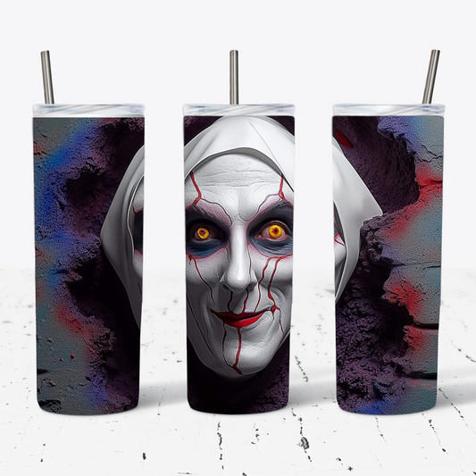 Face of Horror Halloween 20 oz Tumbler