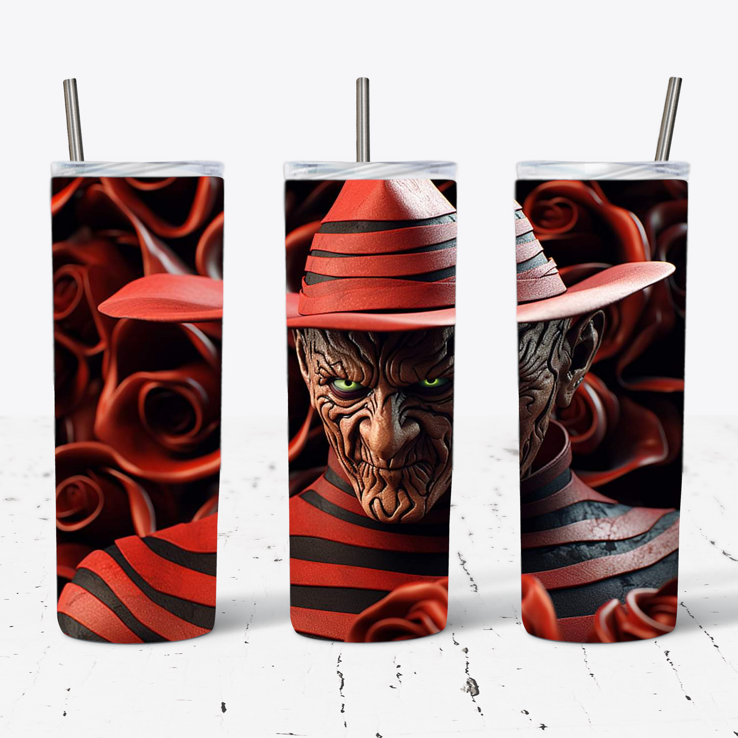Freddie Krueger Halloween 20 oz Tumbler