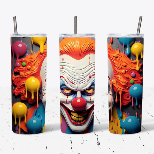 Colorful Halloween Clown 20 oz Tumbler