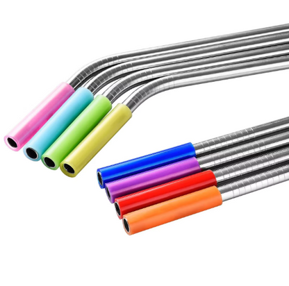 Silicone Straw Tips | 7-Pack Multicolors